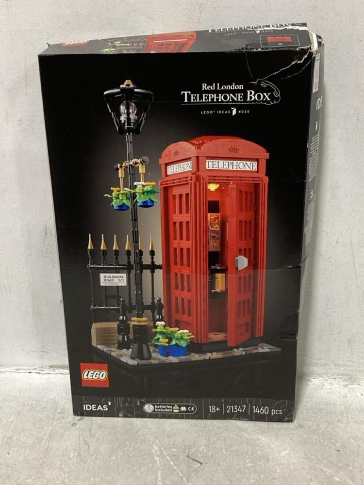 Lot 770  
            Chesterfield SR44 - Parcel Delivery Only 

                
LEGO RED LONDON TELEPHONE BOX (LOCATION: E4)