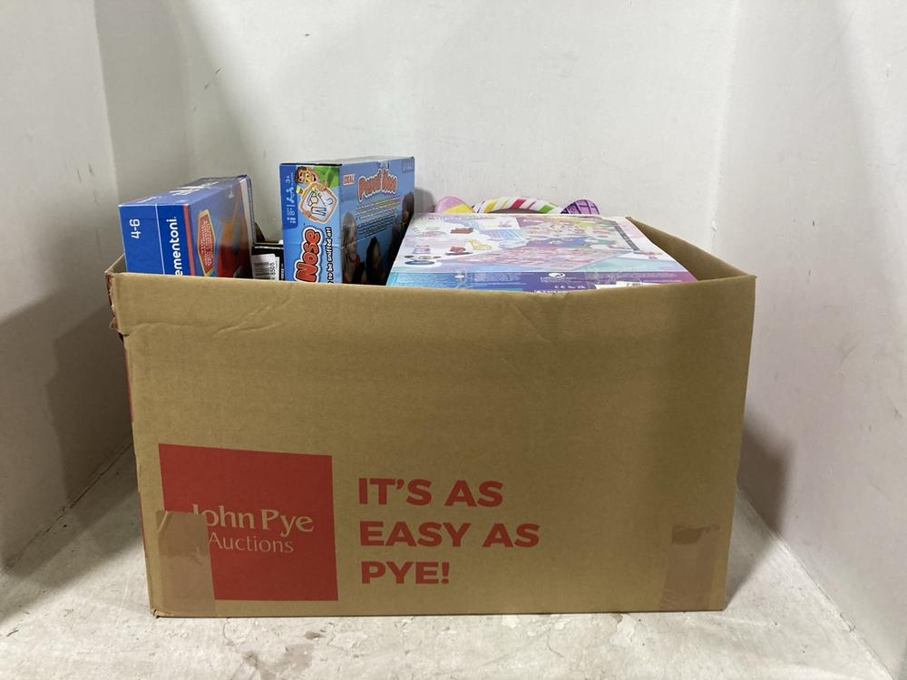 Lot 790  
            Chesterfield SR44 - Parcel Delivery Only 

                
BOX OF ASSORTED ITEMS TO INCLUDE PAW PATROL TRAVEL QUIZ (LOCATION: E8)