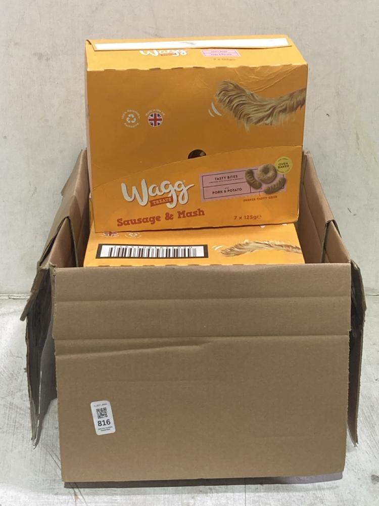 Lot 816  
            Chesterfield SR44 - Parcel Delivery Only 

                
BOX OF ASSORTED WAGG TREATS (LOCATION: D1)