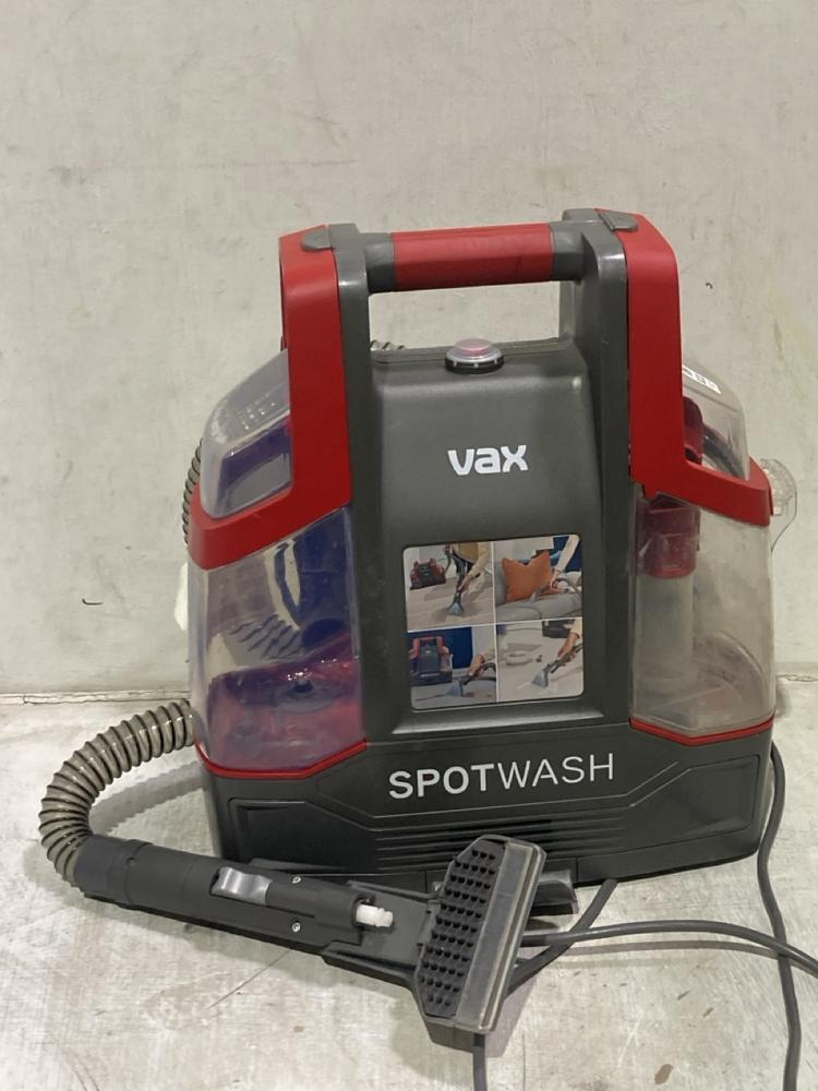 Lot 833  
            Chesterfield SR44 - Parcel Delivery Only 

                
VAX SPOT WASH IN RED/GREY (LOCATION: D1)