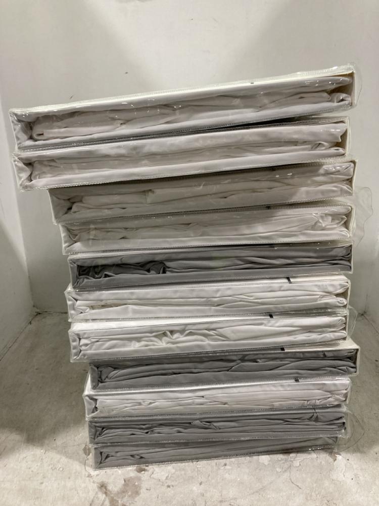 Lot 850  
            Chesterfield SR44 - Parcel Delivery Only 

                
11 X ASSORTED BED SHEETS TO INCLUDE SANDERSON SINGLE FITTED SHEET TWIN PACK SIZE ...