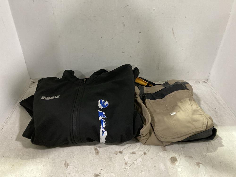 Lot 855  
            Chesterfield SR44 - Parcel Delivery Only 

                
DEWALT WORK SHORTS IN TAN SIZE 36 TO INCLUDE DEWALT ZIP UP FLEECE IN BLACK SIZE L...