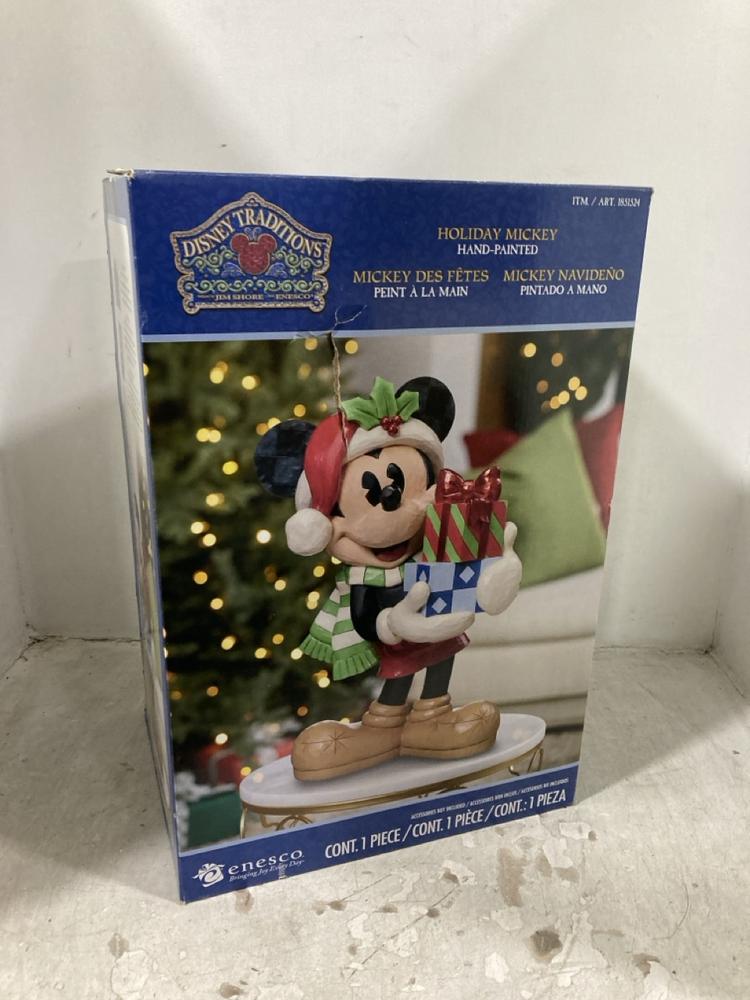 Lot 860  
            Chesterfield SR44 - Parcel Delivery Only 

                
DISNEY TRADITIONS HAND PAINTED MICKEY (LOCATION: D2)