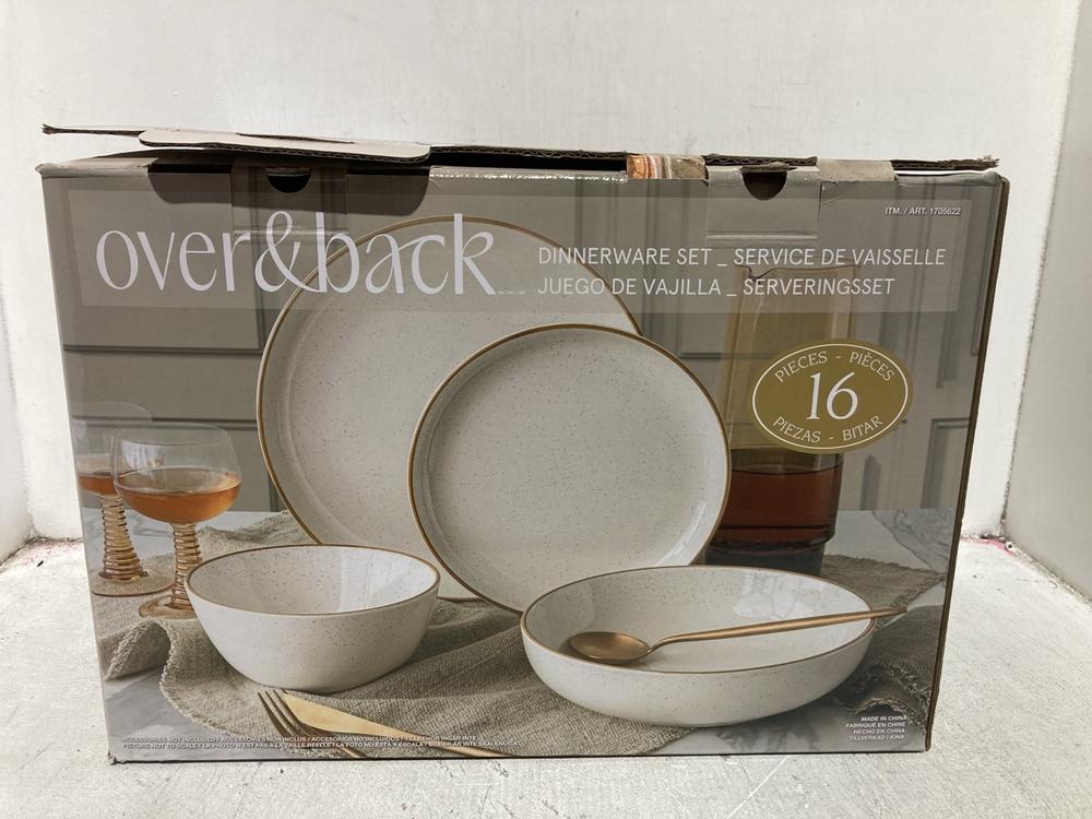 Lot 879  
            Chesterfield SR44 - Parcel Delivery Only 

                
OVER & BACK DINNERWARE SET IN WHITE (LOCATION: D3)