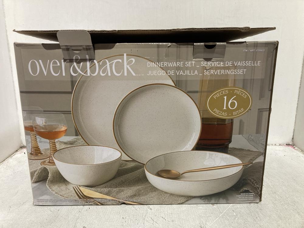 Lot 880  
            Chesterfield SR44 - Parcel Delivery Only 

                
OVER & BACK DINNERWARE SET IN WHITE (LOCATION: D3)