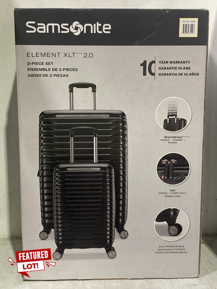 Lot 896  
            Chesterfield SR44 - Parcel Delivery Only 

                
SAMSONITE ELEMENT XSLT 2.0 SUITCASE HARD SHELL IN BLACK (LOCATION: D4)