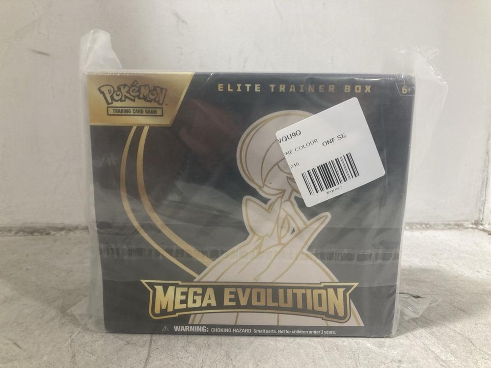 Lot 913  
            Chesterfield SR44 - Parcel Delivery Only 

                
POKEMON ELITE TRAINER BOX MEGA EVOLUTION TRADING CARD BOX (LOCATION: D5)