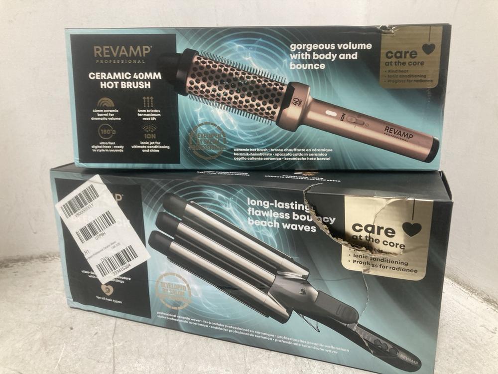 Lot 919  
            Chesterfield SR44 - Parcel Delivery Only 

                
2 X REVAMP ITEMS TO INCLUDE CERAMIC 40MM HOT BRUSH (LOCATION: D5)