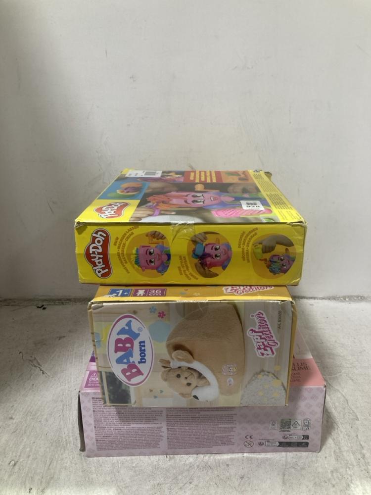Lot 928  
            Chesterfield SR44 - Parcel Delivery Only 

                
3 X ASSORTED ITEMS TO INCLUDE PLAY DOH SALON SET (LOCATION: D5)