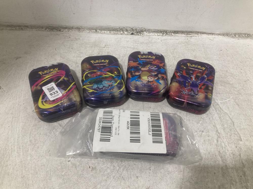 Lot 933  
            Chesterfield SR44 - Parcel Delivery Only 

                
5 X POKEMON TRADING CARD TINS (LOCATION: D5)