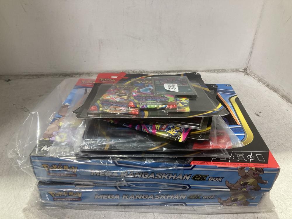 Lot 947  
            Chesterfield SR44 - Parcel Delivery Only 

                
QTY OF ASSORTED POKEMON TRADING CARD SETS TO INCLUDE MEGA KANGASKHAN EX BOX (LOCA...
