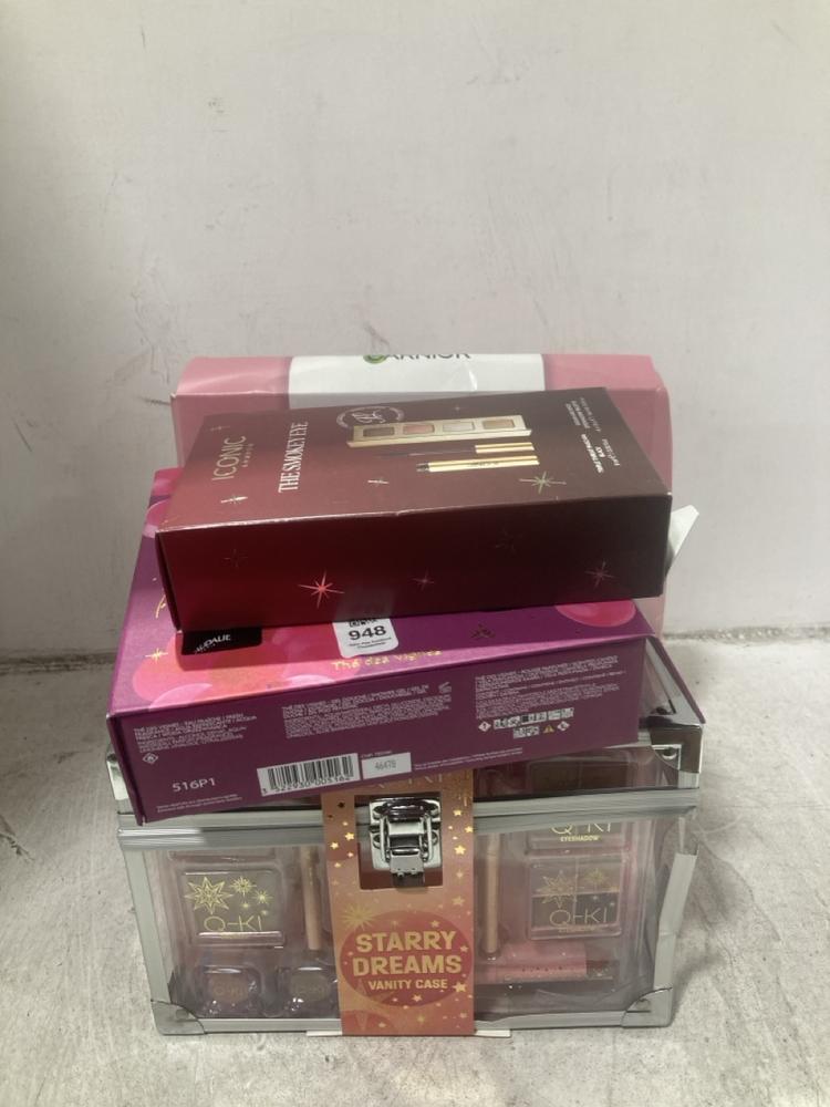 Lot 948  
            Chesterfield SR44 - Parcel Delivery Only 

                
QTY OF ASSORTED BEAUTY ITEMS TO INCLUDE ICONIC THE SMOKEY EYE GIFT SET (LOCATION:...