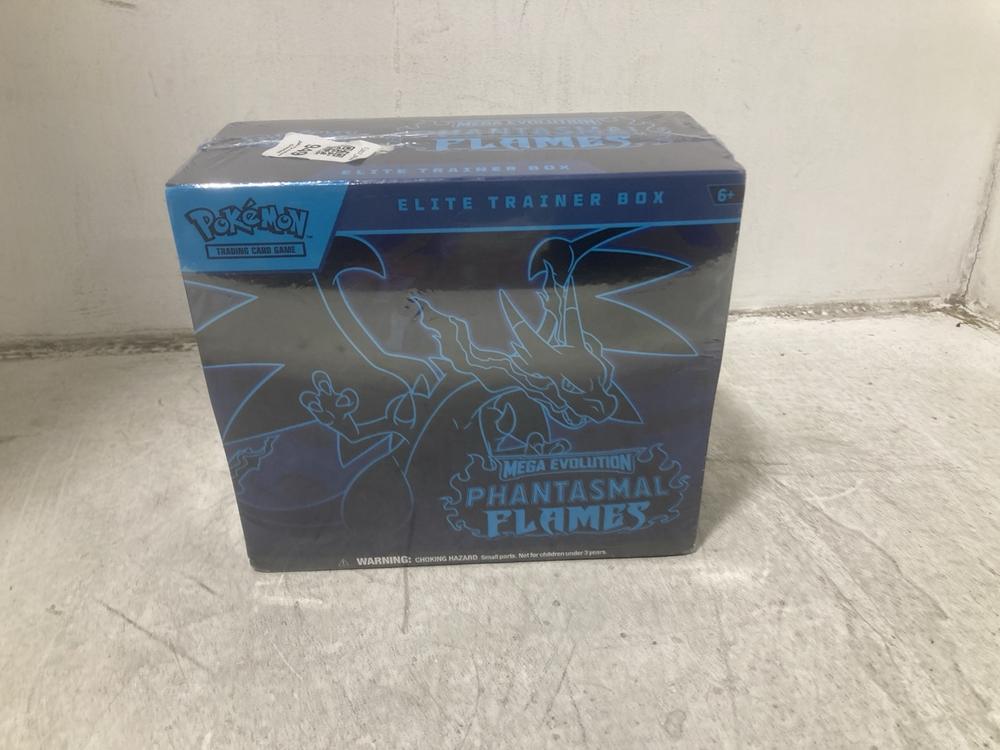 Lot 949  
            Chesterfield SR44 - Parcel Delivery Only 

                
POKEMON MEGA EVOLUTION PHANTASMAL FLAMES ELITE TRAINER BOX (LOCATION: D5)