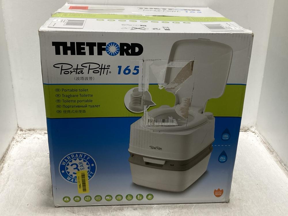 Lot 1000  
            Chesterfield SR47 - Parcel Delivery Only 

                
THETFORD PORTAPOTTI 165 PORTABLE TOILET (LOCATION: D5)