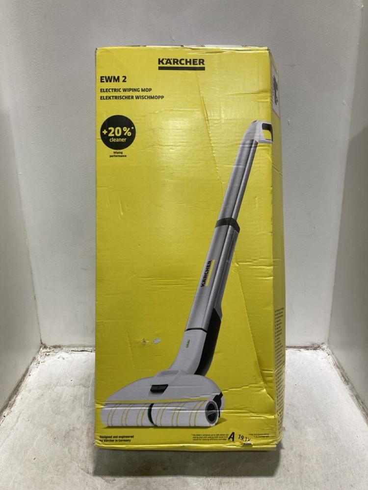 Lot 1007  
            Chesterfield SR47 - Parcel Delivery Only 

                
KARCHER EWM2 ELECTRIC WIPING MOP ORIGINAL RRP £129 (LOCATION: D5)