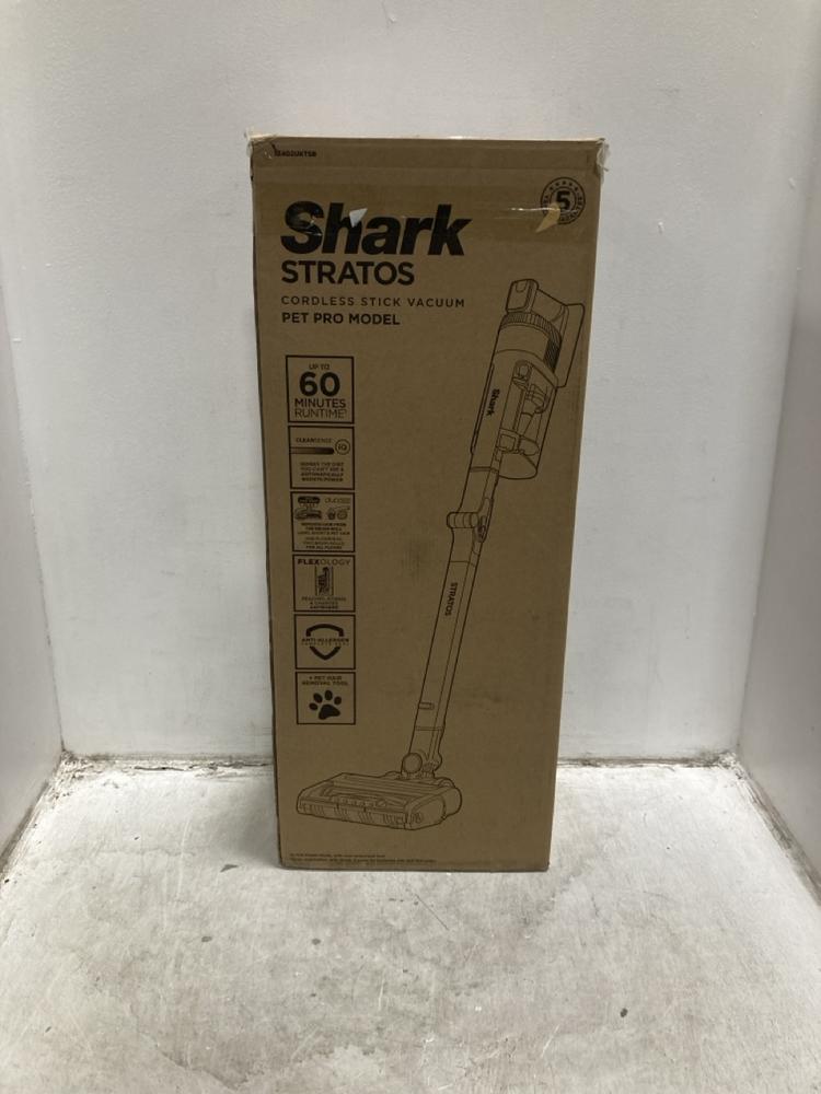 Lot 1015  
            Chesterfield SR47 - Parcel Delivery Only 

                
SHARK CORDLESS STICK VACUUM CLEANER ORIGINAL RRP £399 - MODEL NO. IZ402UKTSB (LOC...