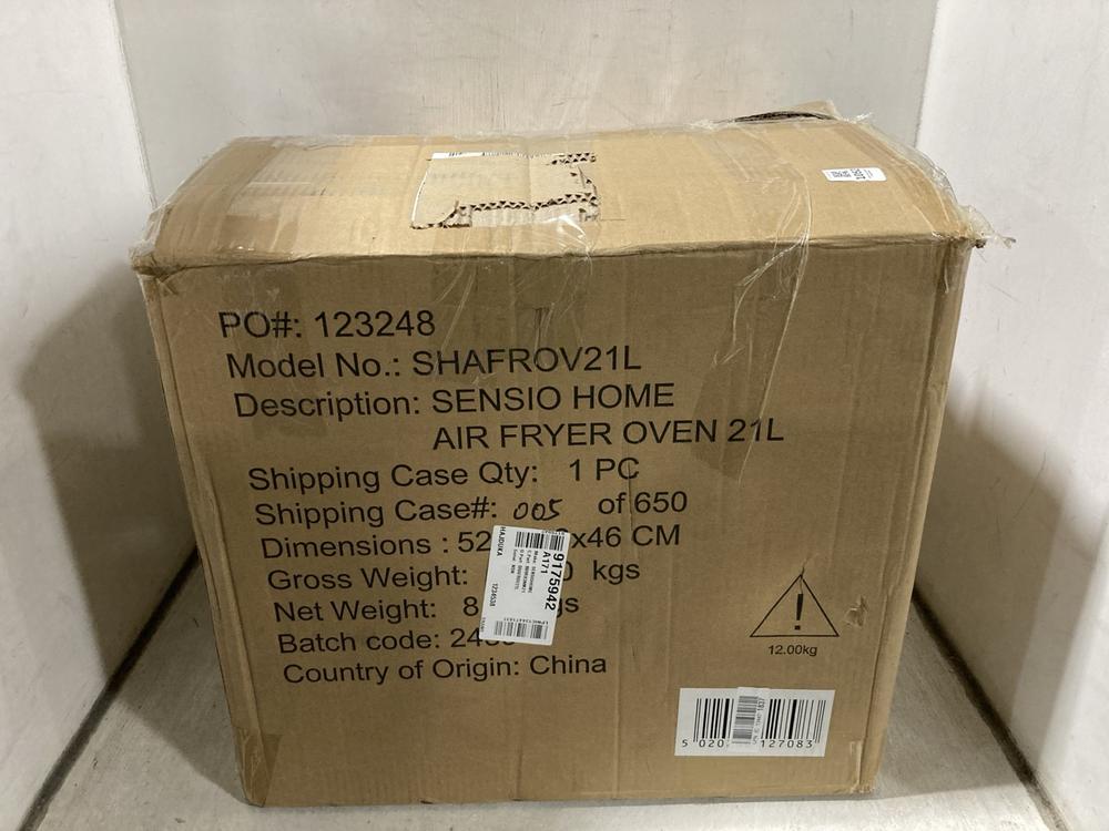 Lot 1052  
            Chesterfield SR47 - Parcel Delivery Only 

                
SENSIO HOME 2L AIR FRYER OVEN. (LOCATION: D6)