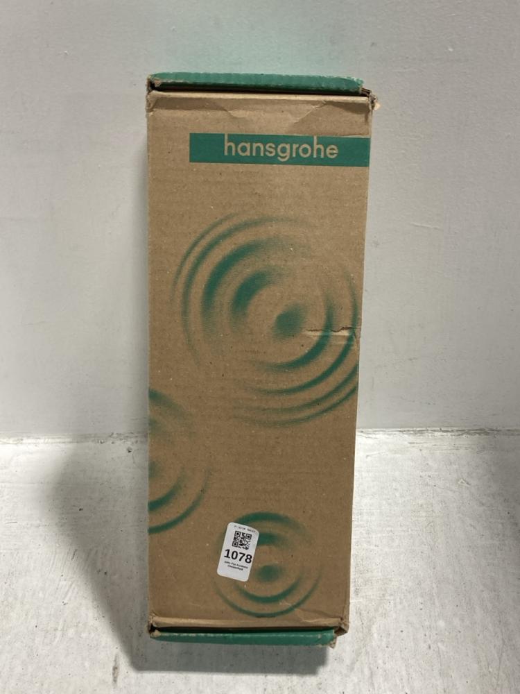 Lot 1078  
            Chesterfield SR47 - Parcel Delivery Only 

                
HANSGROHE ECOSTAT FINE SHOWER THERMOSTAT EX[POSED WITH TEMPERATURE LIMITER ORIGIN...