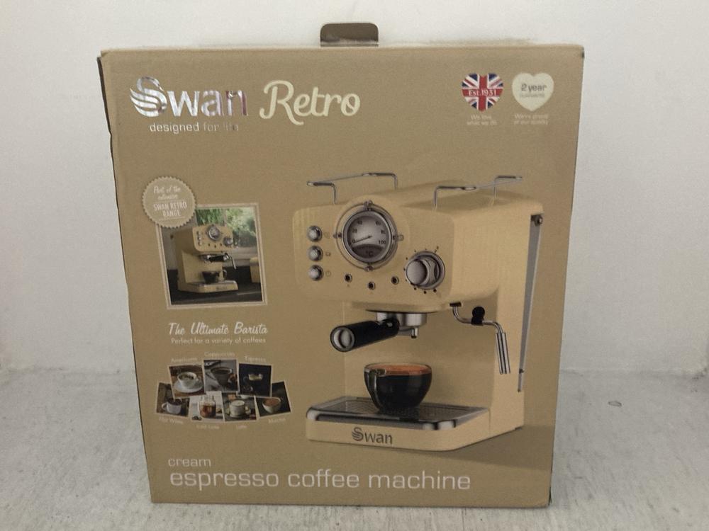 Lot 124  
            Chesterfield SR47 - Parcel Delivery Only 

                
SWAN RETRO COFFEE MAKER (LOCATION: A3)