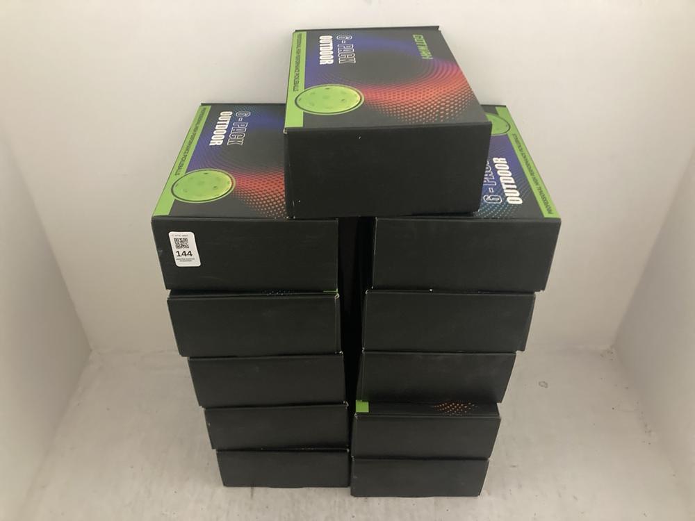 Lot 144  
            Chesterfield SR47 - Parcel Delivery Only 

                
11 X GOTWAH 6 PACK OUTDOOR PROFESSIONAL HIGH PERFORMANCE PICKLEBALLS TOTAL ORIGIN...