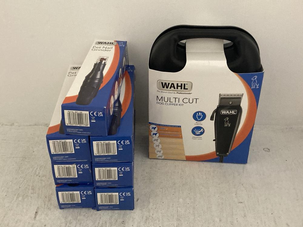 Lot 155  
            Chesterfield SR47 - Parcel Delivery Only 

                
LOT OF ASSORTED PET CARE APPLIANCES TO INCLUDE WAHL MULTI CUT HAIR CLIPPER (LOCAT...