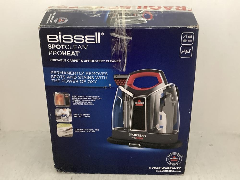 Lot 173  
            Chesterfield SR47 - Parcel Delivery Only 

                
BISSELL SPOTCLEAN PROHEAT PORTABLE CARPET AND UPHOLSTERY CLEANER ORIGINAL RRP £12...