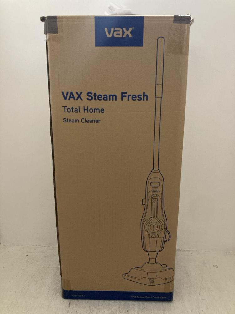 Lot 200  
            Chesterfield SR47 - Parcel Delivery Only 

                
VAX STEAM FRESH TOTAL HOME STEAM CLEANER (LOCATION: A6)