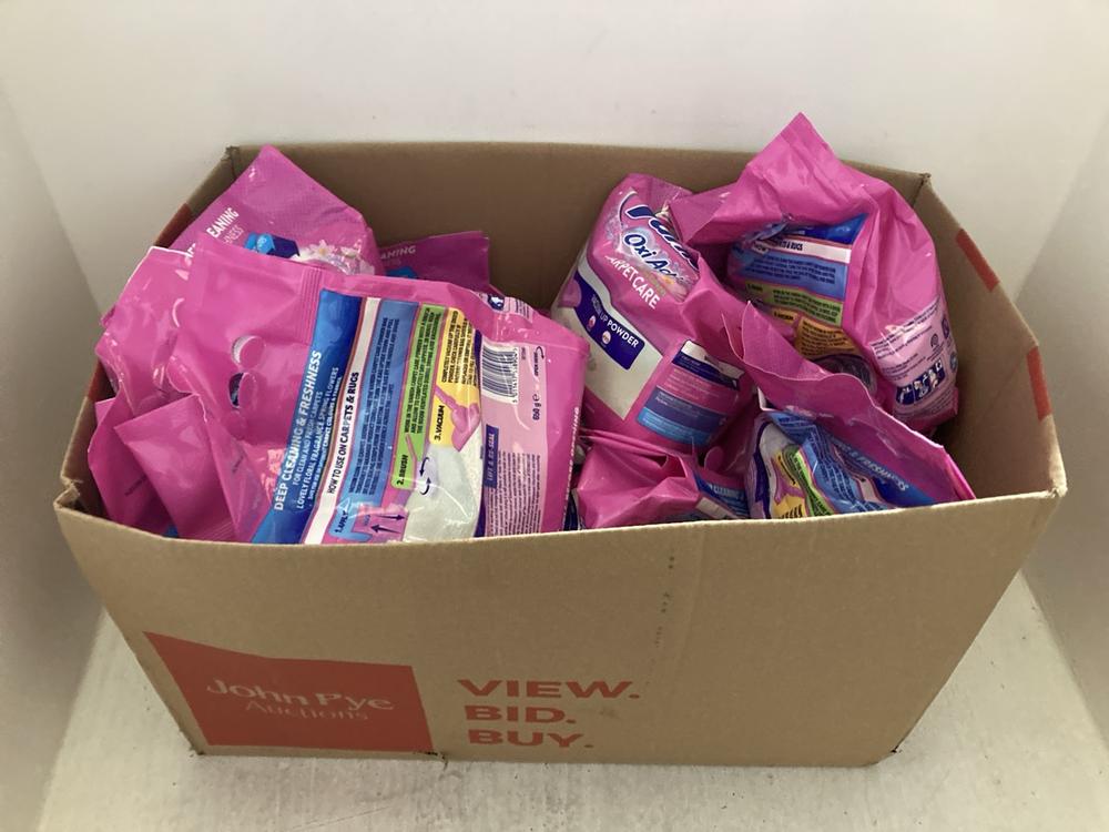 Lot 217  
            Chesterfield SR47 - Parcel Delivery Only 

                
15 X VANISH OXI ACTION DEEP CLEANING VACUUM UP POWDER 650G TOTAL ORIGINAL RRP £11...