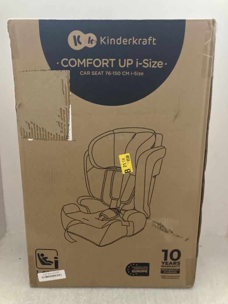 Lot 237  
            Chesterfield SR47 - Parcel Delivery Only 

                
KINDERKRAFT COMFORT UP ISIZE CAR SEAT (LOCATION: A7)