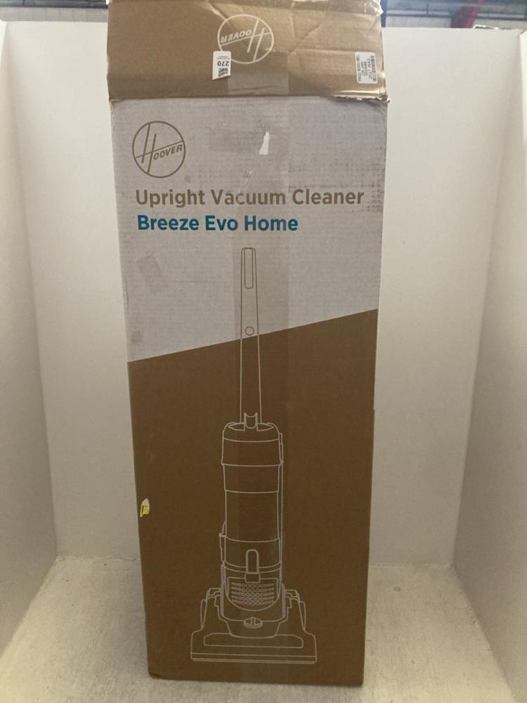 Lot 270  
            Chesterfield SR47 - Parcel Delivery Only 

                
HOOVER BREEZE EVO HOME UPRIGHT VACUUM CLEANER (LOCATION: A9)