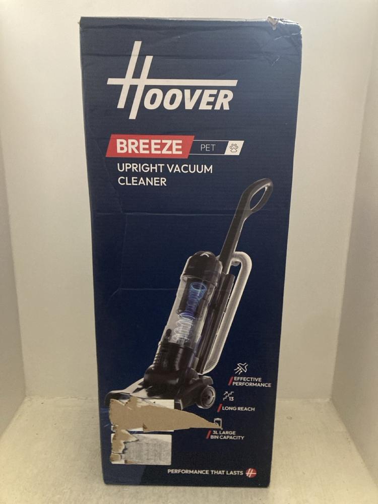 Lot 274  
            Chesterfield SR47 - Parcel Delivery Only 

                
HOOVER BREEZE PET UPRIGHT VACUUM CLEANER (LOCATION: A9)