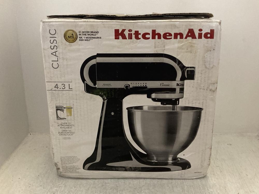 Lot 278  
            Chesterfield SR47 - Parcel Delivery Only 

                
KITCHENAID CLASSIC 4.3L STAND MIXER ORIGINAL RRP £449 (LOCATION: A9)
