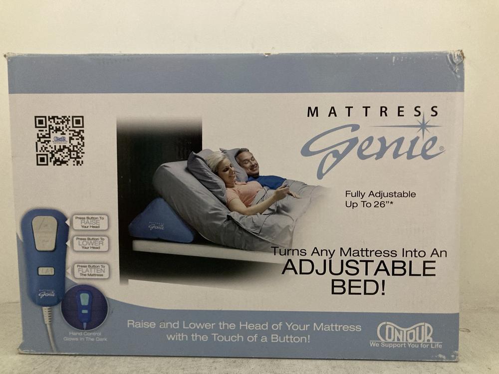 Lot 299  
            Chesterfield SR47 - Parcel Delivery Only 

                
ON YOUR MATTRESS GENIE ORIGINAL RRP £149 (LOCATION: A10)