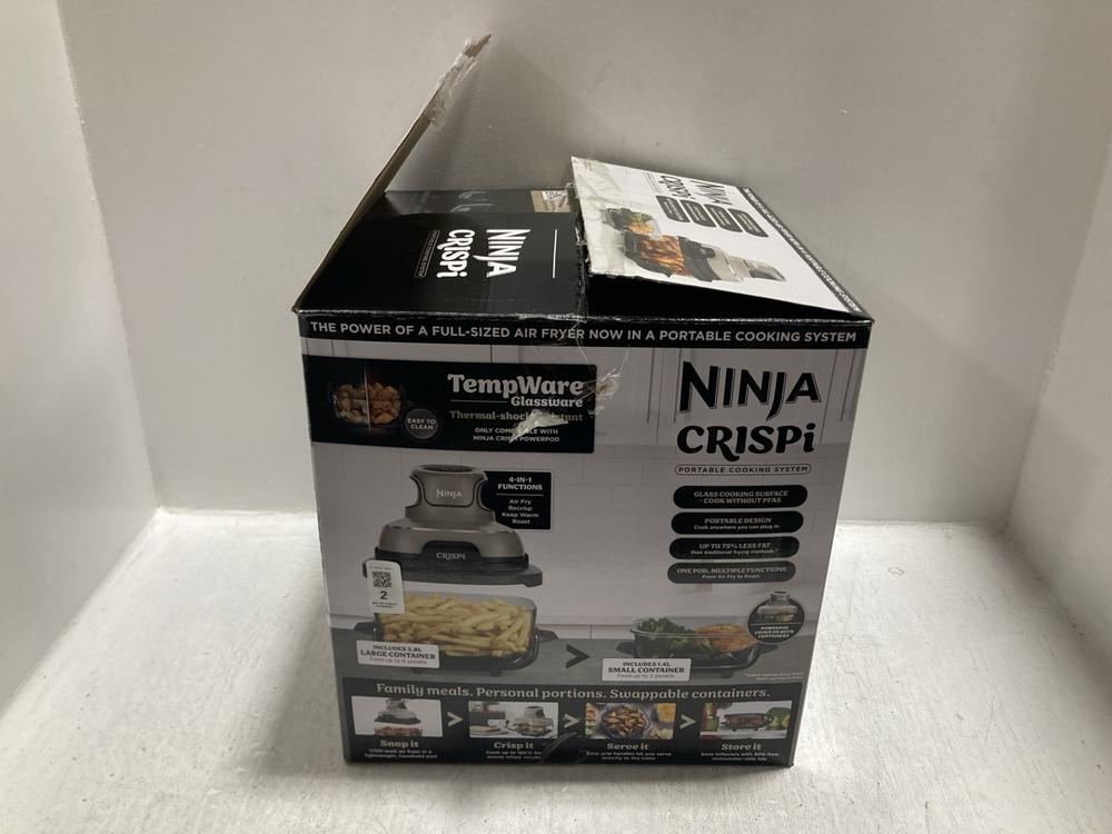 Lot 2  
            Chesterfield SR47 - Parcel Delivery Only 

                
NINJA CRISPI PORTABLE COOKING SYSTEM ORIGINAL RRP £149 (LOCATION: D7)