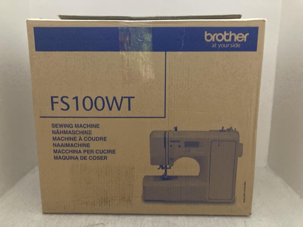 Lot 307  
            Chesterfield SR47 - Parcel Delivery Only 

                
BROTHER FS100WT SEWING MACHINE ORIGINAL RRP £319 (LOCATION: A11)