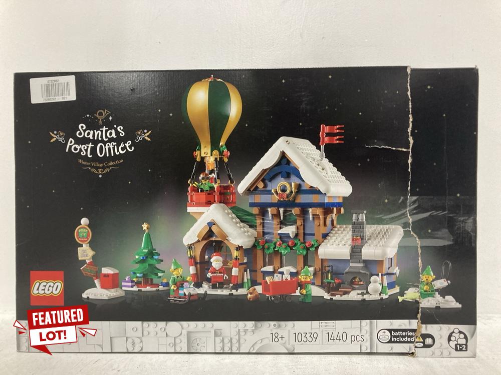 Lot 30  
            Chesterfield SR47 - Parcel Delivery Only 

                
LEGO ICONS 10339 SANTAS POST OFFICE - 73260202 (LOCATION: D8)