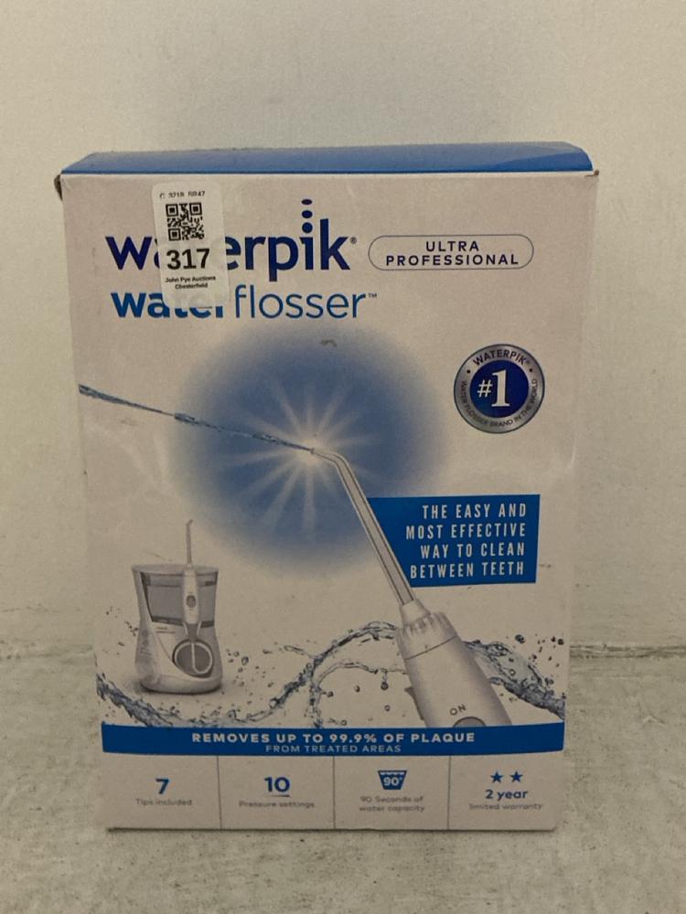 Lot 317  
            Chesterfield SR47 - Parcel Delivery Only 

                
WATERPIK ULTRA PROFESSIONAL WATER FLOSSER (LOCATION: A11)