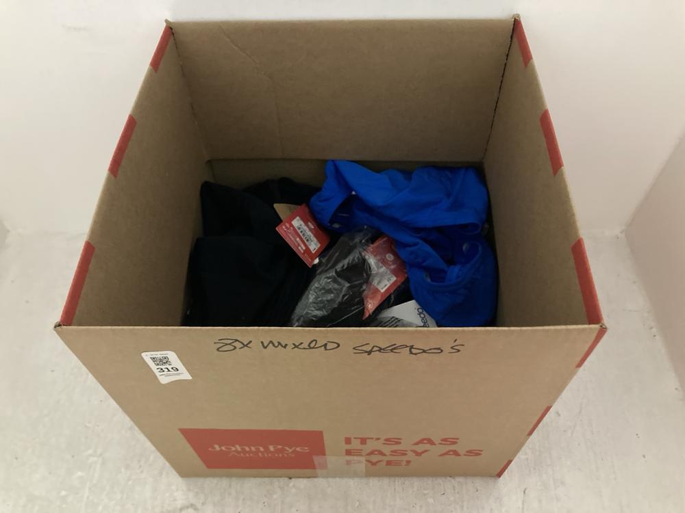 Lot 319  
            Chesterfield SR47 - Parcel Delivery Only 

                
8 X ASSORTED SPEEDSO TO INCLUDE ENDURANCE PLUS MEDALIST SWIMSUIT IN BLUE SIZE 20/...