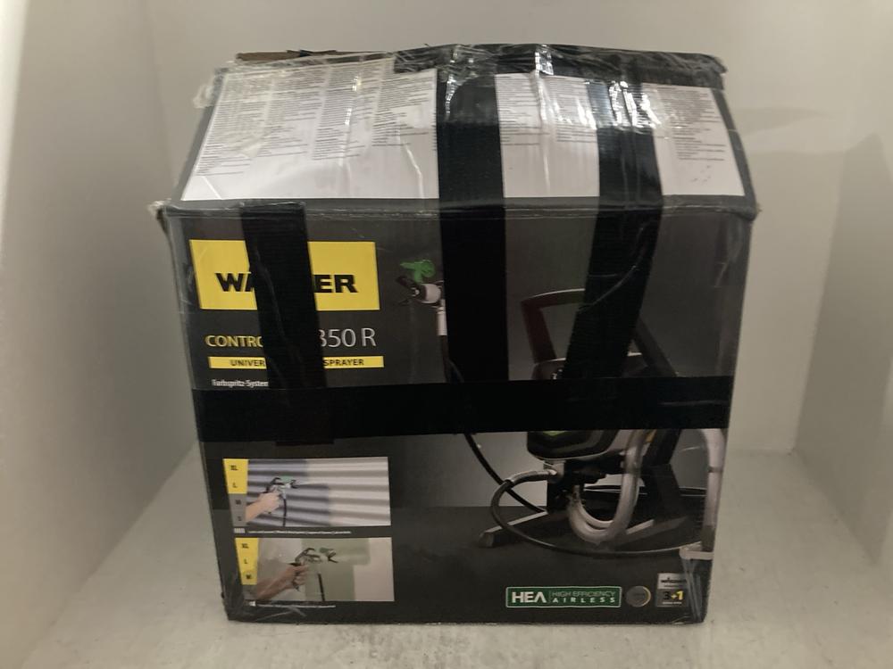 Lot 337  
            Chesterfield SR47 - Parcel Delivery Only 

                
WAGNER CONTROL PRO 350 R UNIVERSAL AIRLESS SPRAYER ORIGINAL RRP £639 (LOCATION: A12)