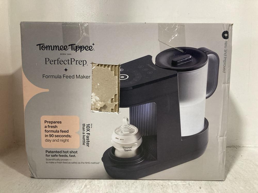 Lot 349  
            Chesterfield SR47 - Parcel Delivery Only 

                
TOMMEE TIPPEE PERFECT PREP FORMULA MAKER ORIGINAL RRP £139 (LOCATION: B1)