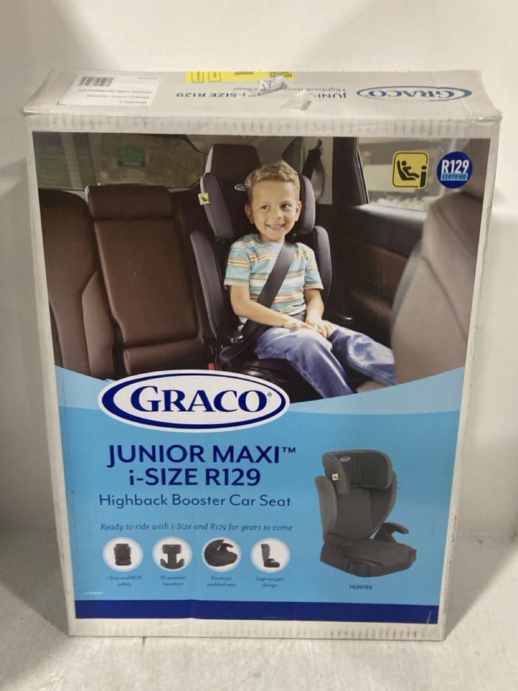 Lot 366  
            Chesterfield SR47 - Parcel Delivery Only 

                
GRACO JUNIOR MAXI ISIZE R129 CAR SEAT (LOCATION: B1)
