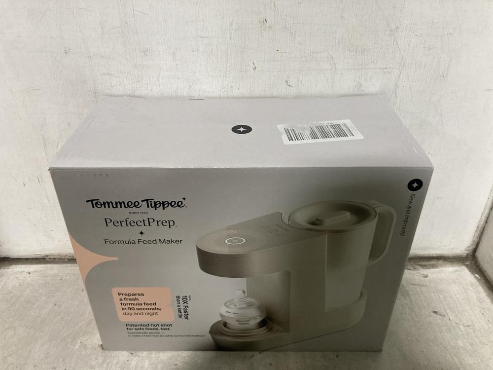 Lot 368  
            Chesterfield SR47 - Parcel Delivery Only 

                
TOMMEE TIPPEE PERFECT PREP FORMULA MAKER ORIGINAL RRP £139 (LOCATION: B2)