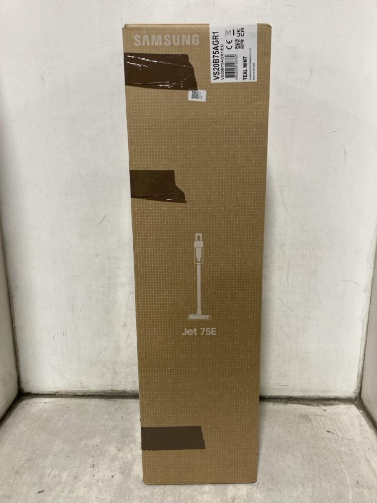 Lot 378  
            Chesterfield SR47 - Parcel Delivery Only 

                
SAMSUNG JET 75E CORDLESS VACUUM CLEANER ORIGINAL RRP £450 (LOCATION: B2)