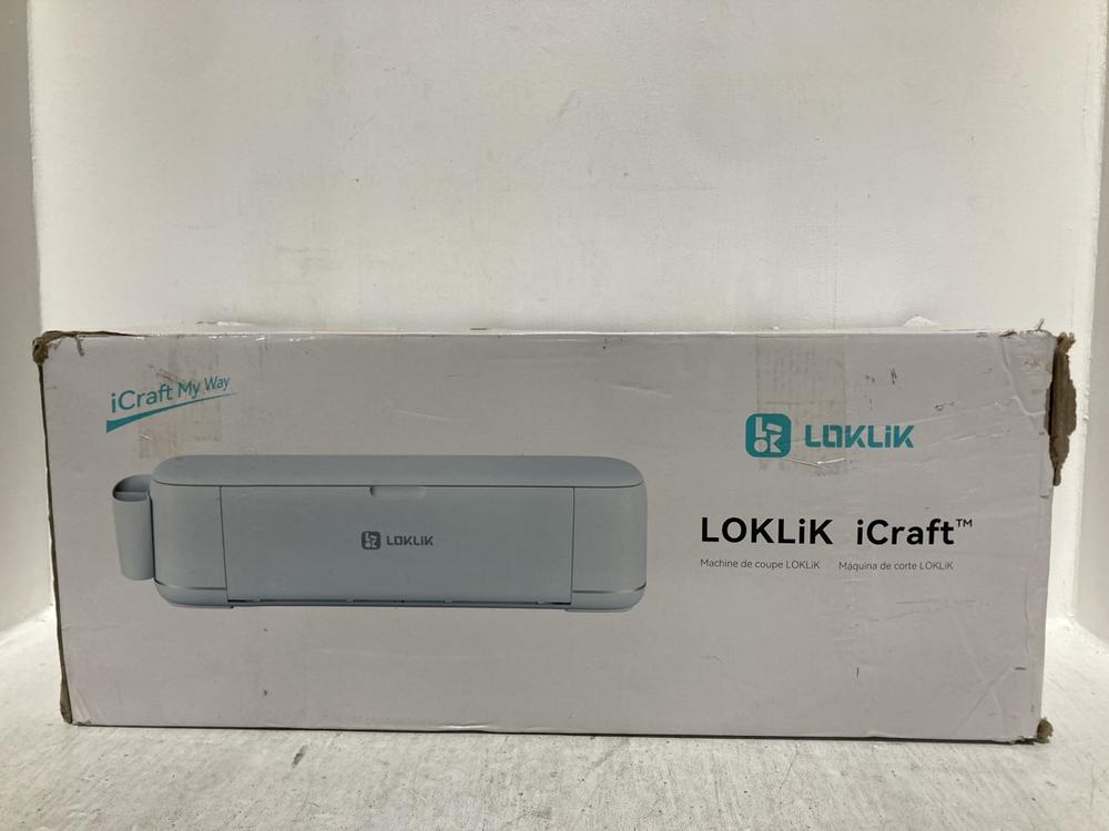 Lot 38  
            Chesterfield SR47 - Parcel Delivery Only 

                
LOKLIK ICRAFT CUTTING MACHINE ORIGINAL RRP £230 (LOCATION: D8)