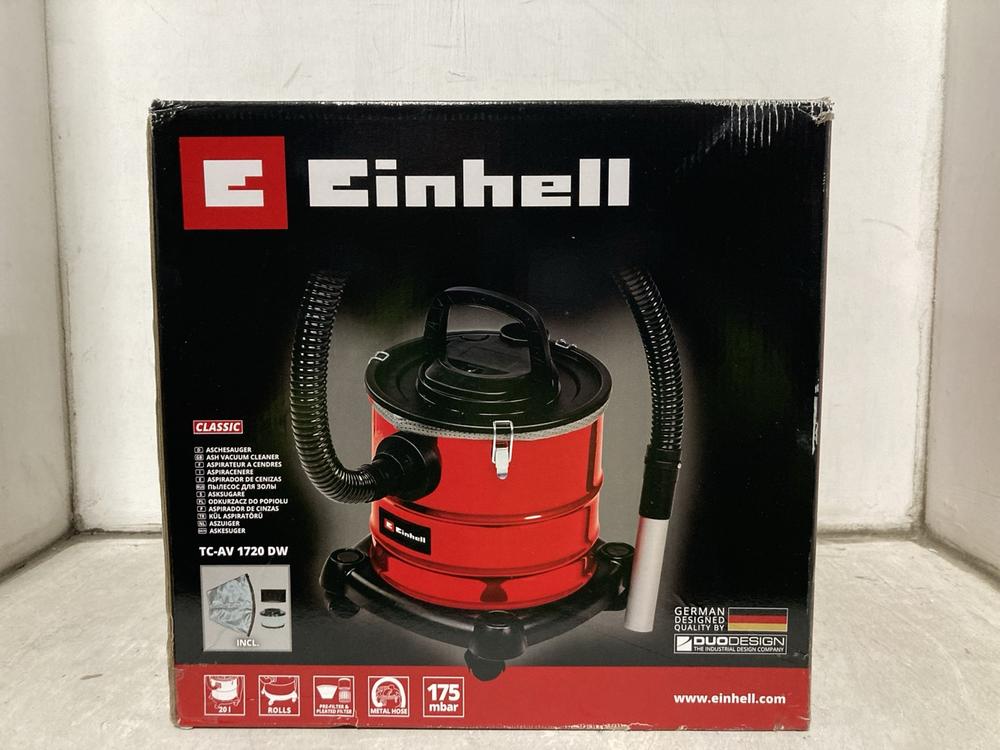 Lot 390  
            Chesterfield SR47 - Parcel Delivery Only 

                
EINHELL CLASSIC ASH VACUUM CLEANER. (LOCATION: B2)