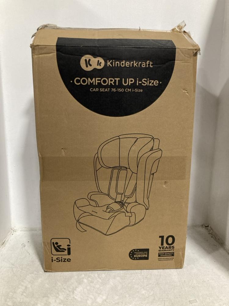 Lot 402  
            Chesterfield SR47 - Parcel Delivery Only 

                
KINDERKRAFT COMFORT UP ISIZE CAR SEAT (LOCATION: B3)