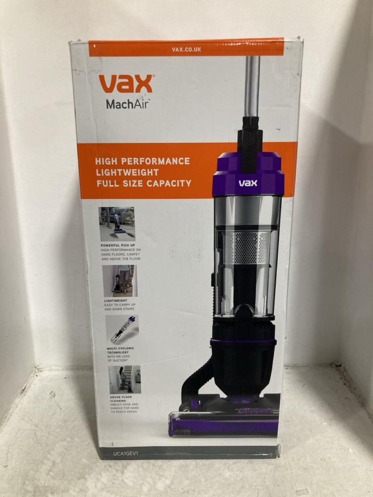 Lot 407  
            Chesterfield SR47 - Parcel Delivery Only 

                
VAX MACH AIR UPRIGHT VACUUM CLEANER (LOCATION: B3)