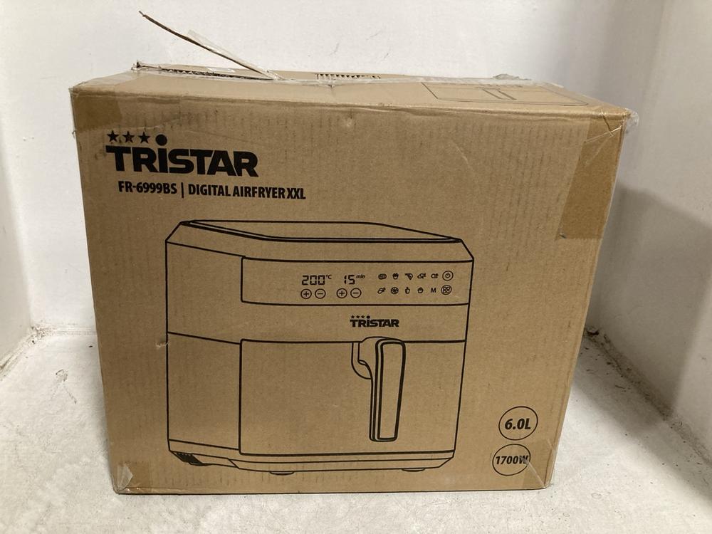 Lot 409  
            Chesterfield SR47 - Parcel Delivery Only 

                
TRISTAR 6L AIR FRYER - MODEL NO. FR6999BS (LOCATION: B3)