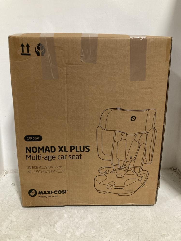 Lot 410  
            Chesterfield SR47 - Parcel Delivery Only 

                
MAXI COSI NOMAD XL PLUS CAR SEAT ORIGINAL RRP £169 (LOCATION: B3)