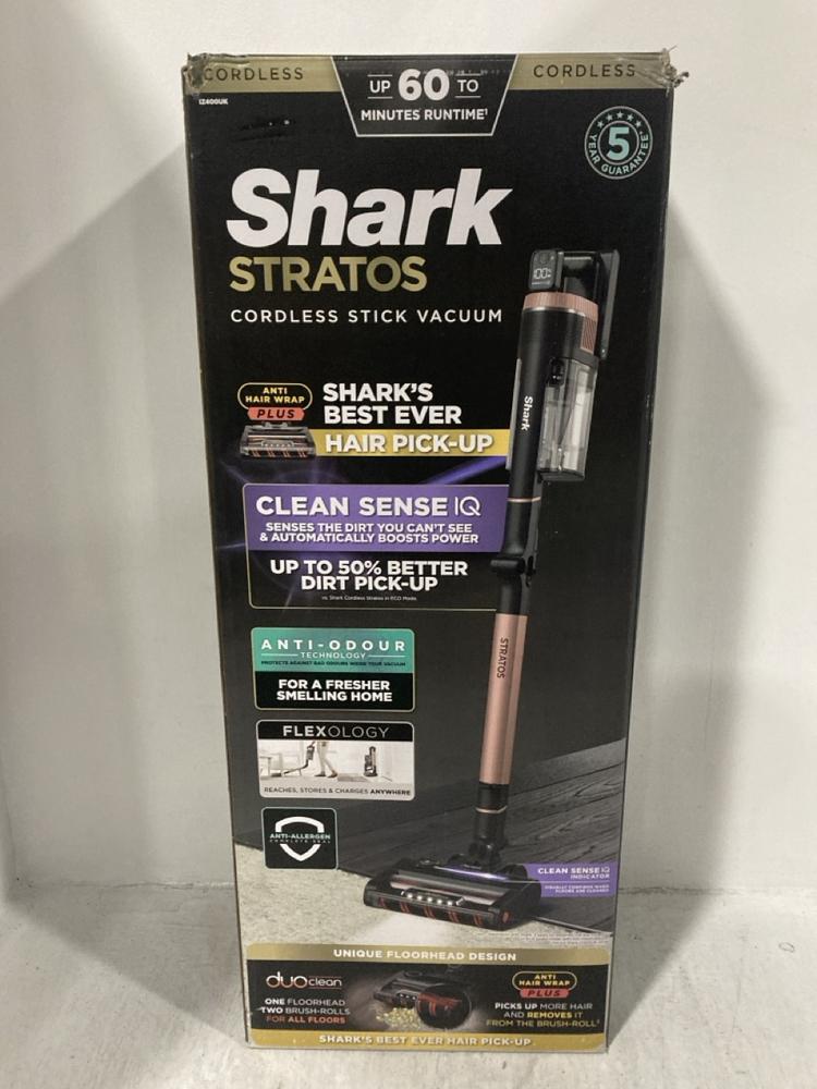 Lot 416  
            Chesterfield SR47 - Parcel Delivery Only 

                
SHARK STRATOS ANTI HAIR WRAP PLUS CORDLESS VACUUM CLEANER ORIGINAL RRP £349 - MOD...